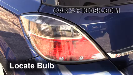 2008 Saturn Astra XR 1.8L 4 Cyl. (4 Door) Lights Tail Light (replace bulb)